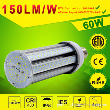 Factory Price LED Corn light 60W DLC ETL 3years warranty